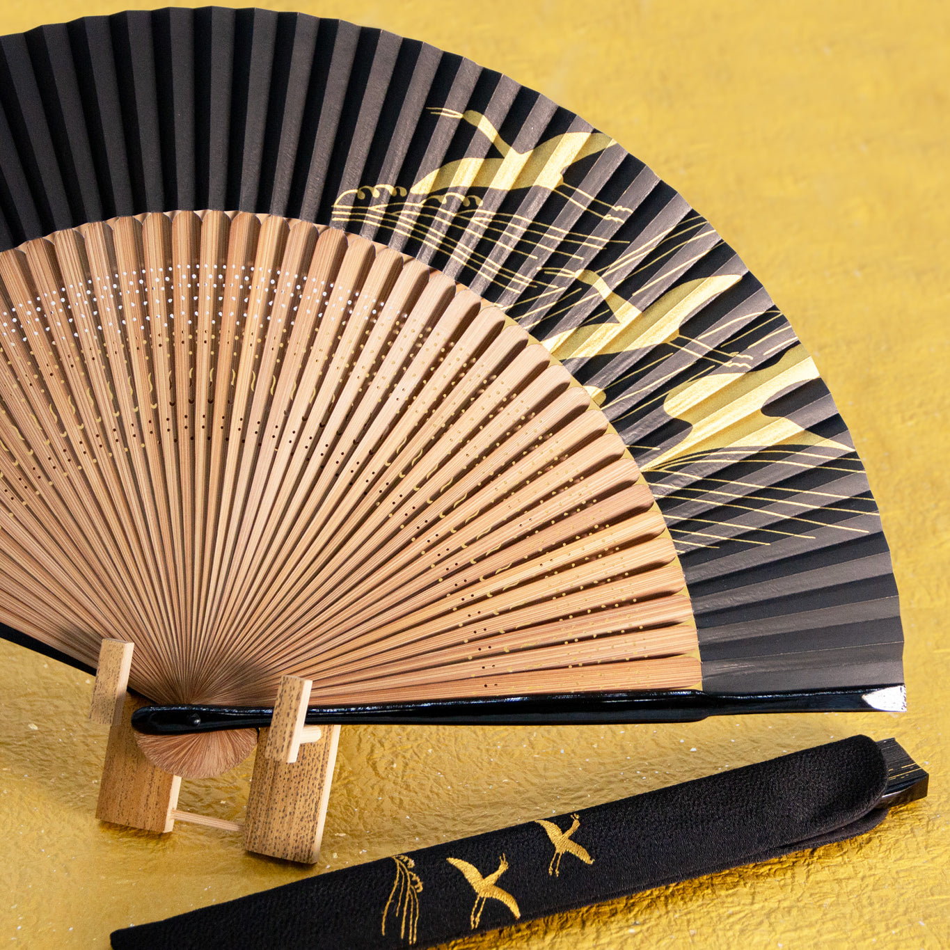 扇子 吉祥 鶴 イメージ画像1