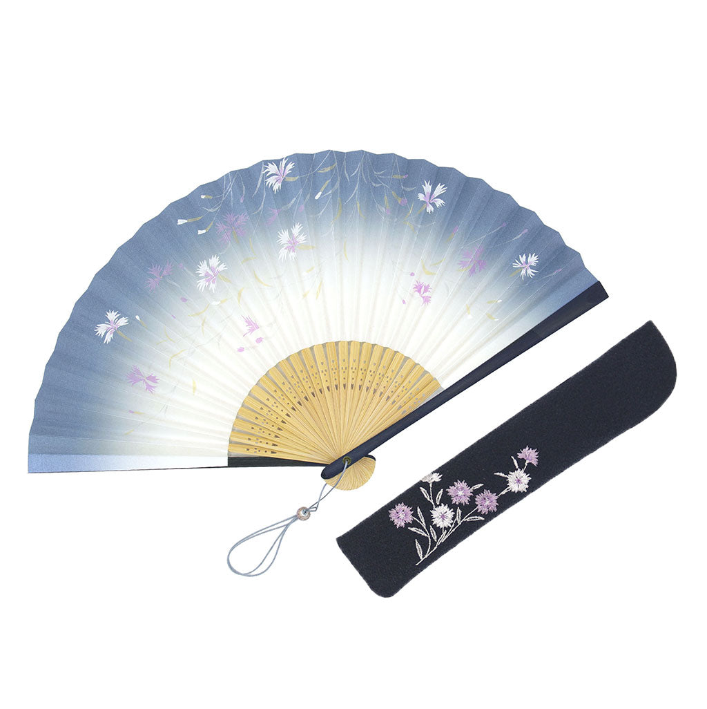 扇子 恋撫子 扇子セット ブルー