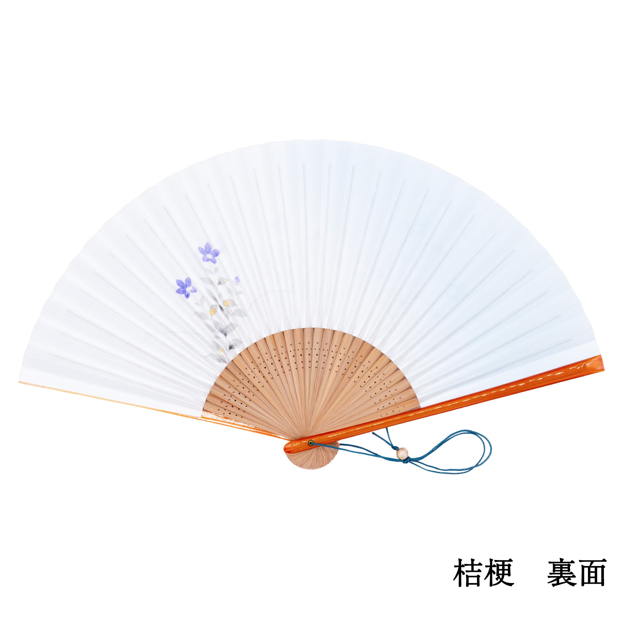 扇子 春慶塗京扇子セット 桔梗 裏面