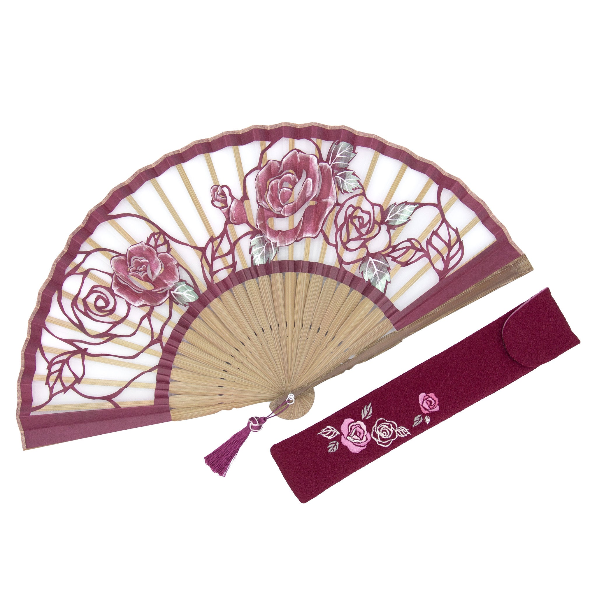 扇子 優香 扇子セット 薔薇