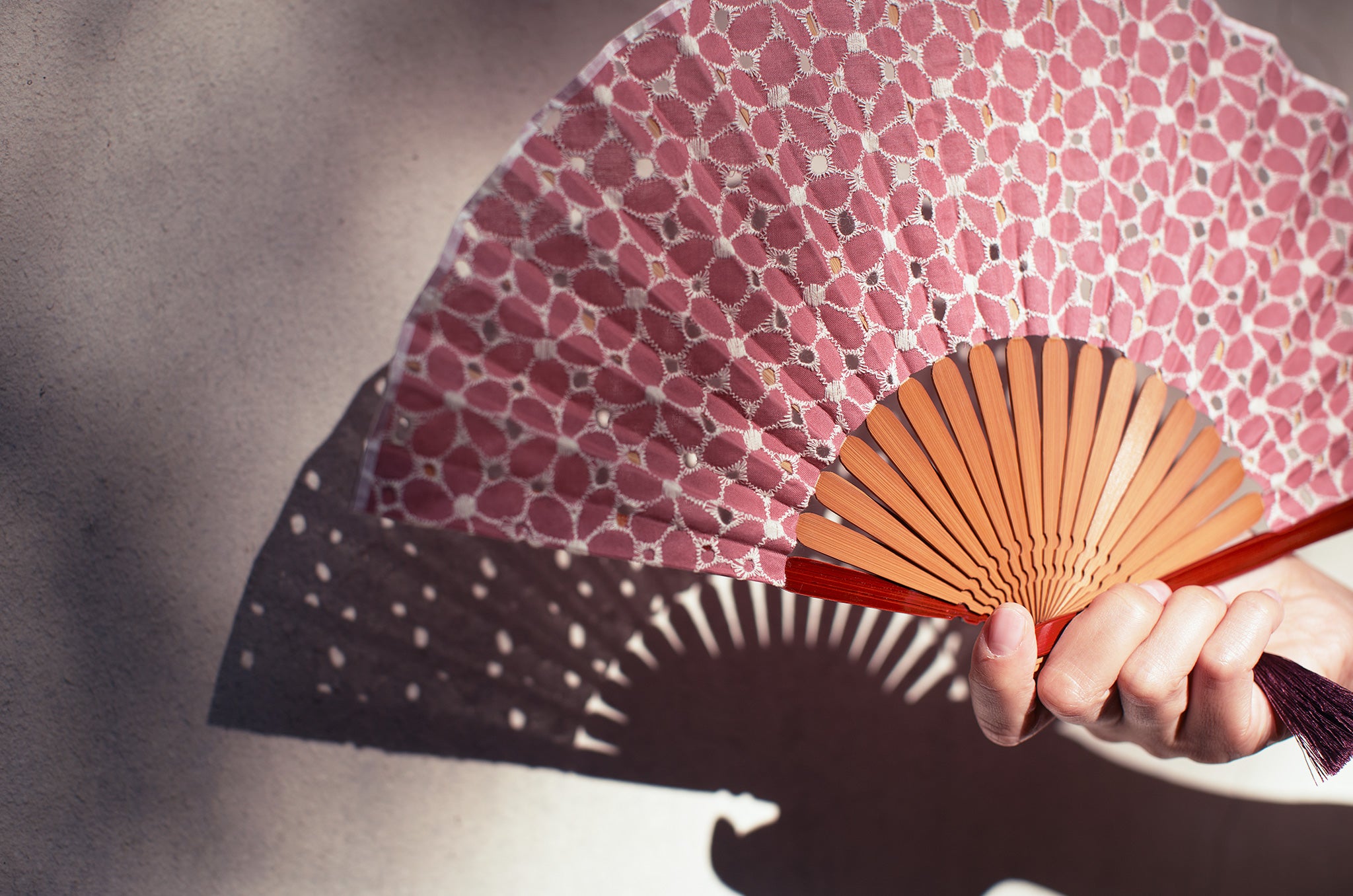 扇子 陽花莉 扇子セット ピンク イメージ画像