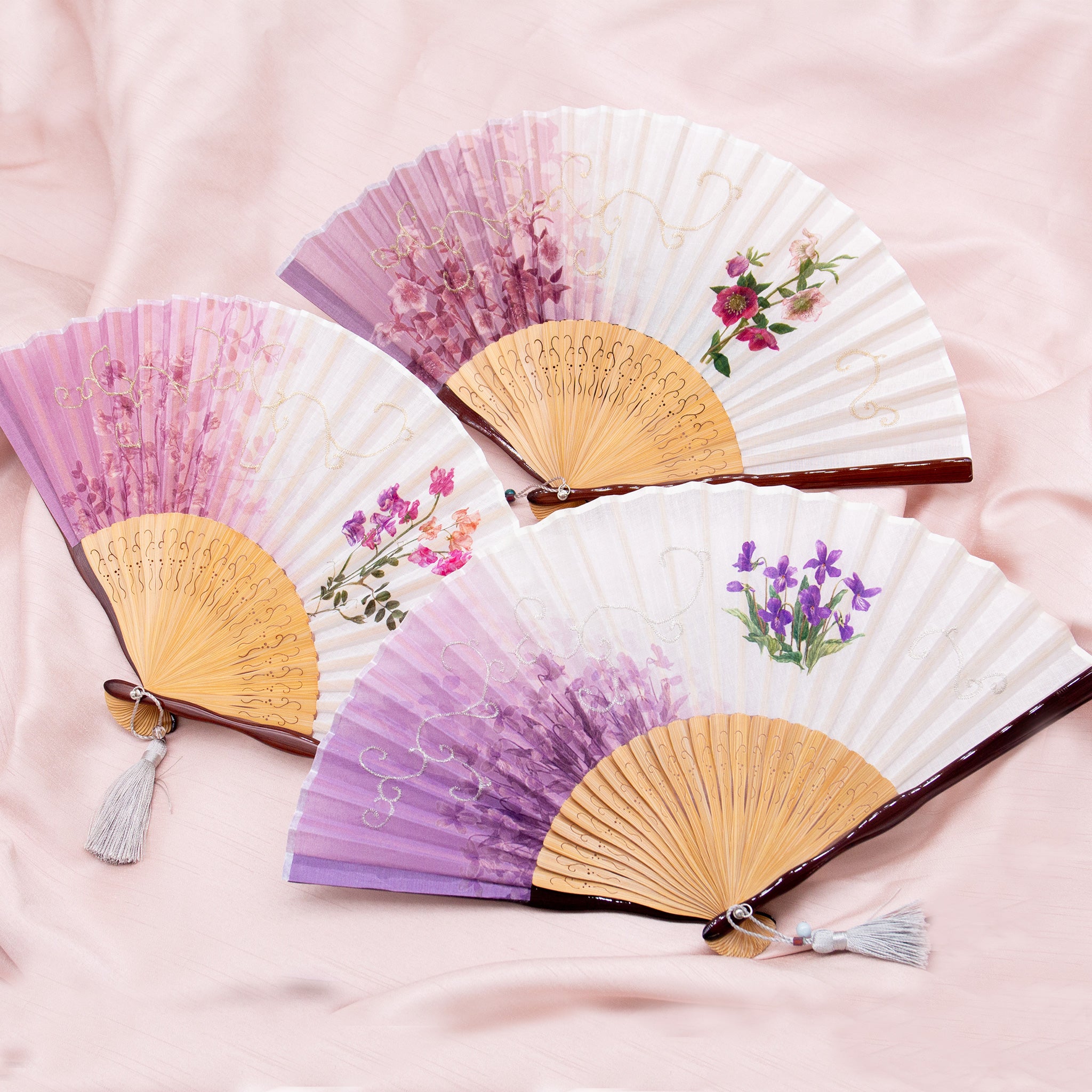 花物語 扇子セット（全11種類） – 白竹堂オンラインショップ