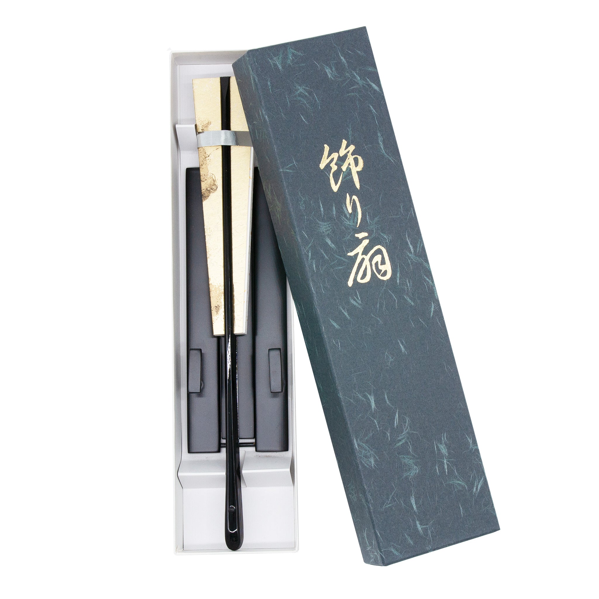 飾扇子 風神雷神 黒塗 九寸 – 白竹堂オンラインショップ