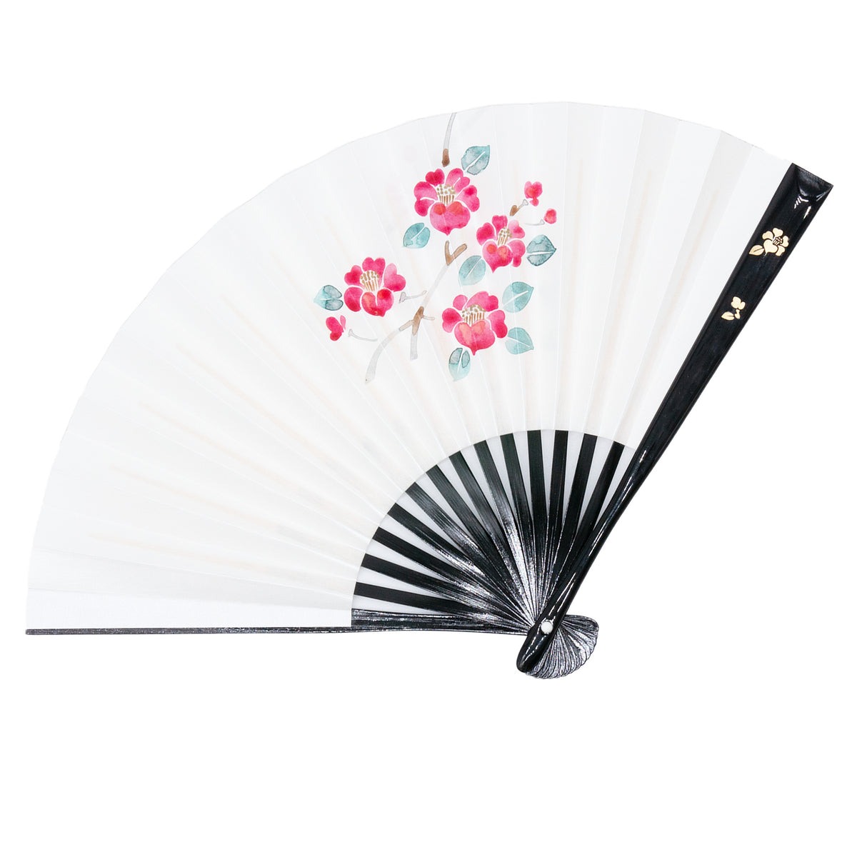 着物用扇子 黒塗蒔絵2（全4種類） – 白竹堂オンラインショップ