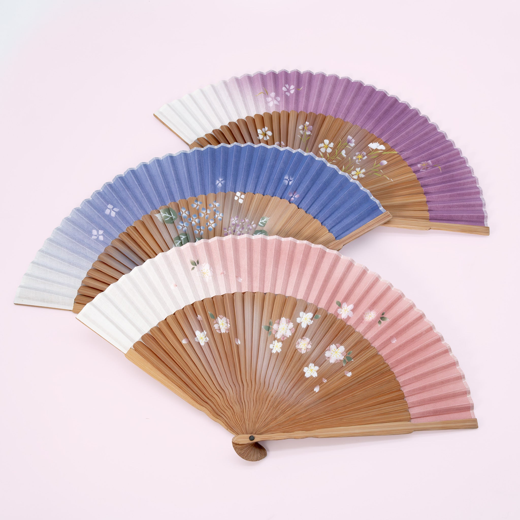 和ペンテ 扇子セット - 花柄 くすみカラー | 白竹堂 – 白竹堂